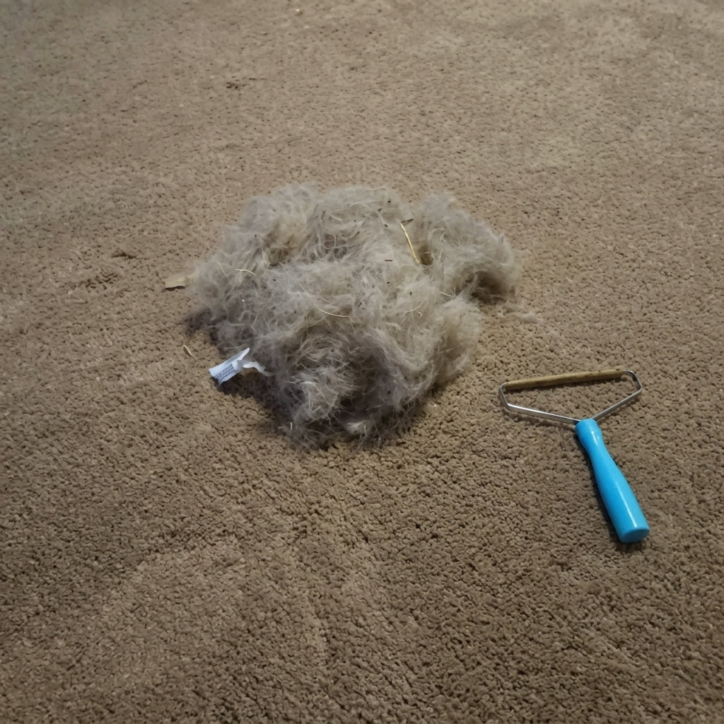 OasisFur 2-Piece Pet Hair Removal Set – Carpet, Car & Furniture Rake